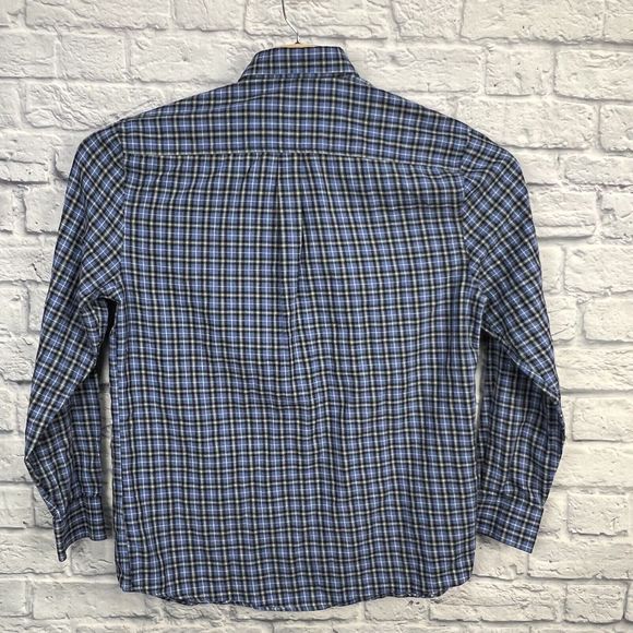 Lot Of 2 Johnnie O Men Blue Hangin Shelf Flannel Button Plaid Long Sleeve Medium - Picture 12 of 16